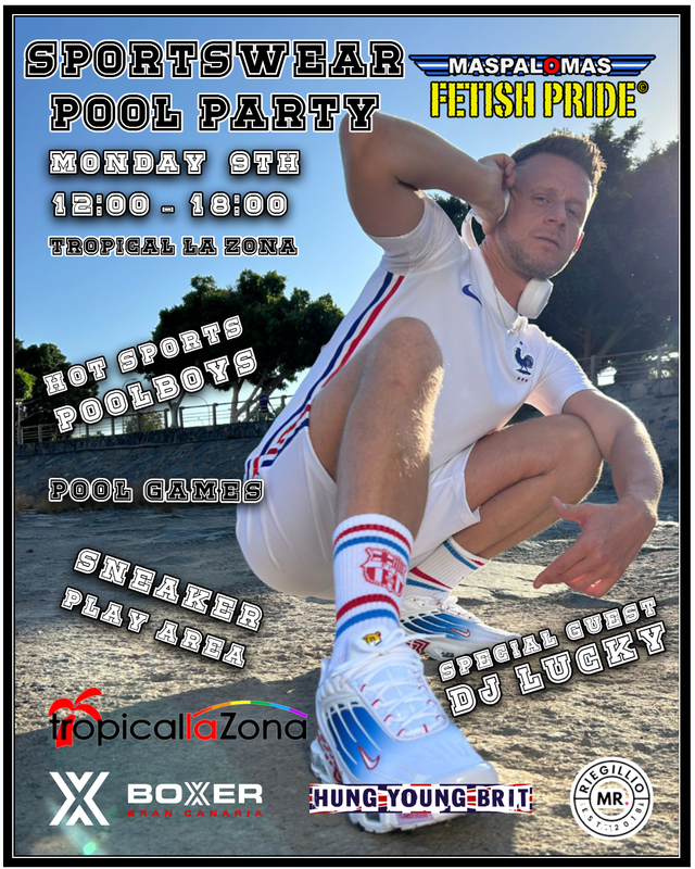 Sportswear Pool Party - 9th October - Tropical La Zona