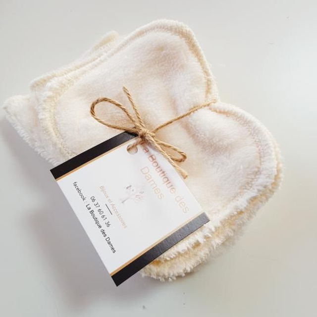 gant et lingette en fibre de bambou