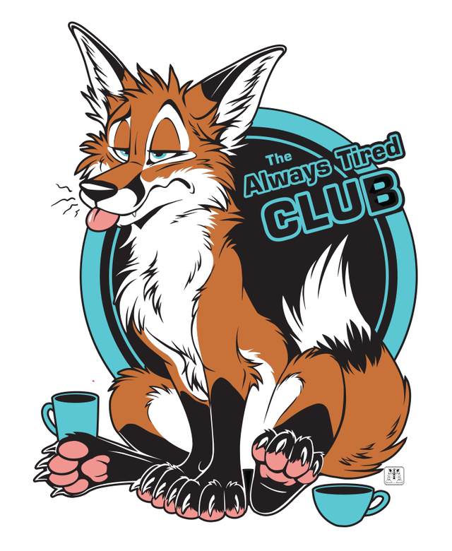 The Always Tired Club Sticker