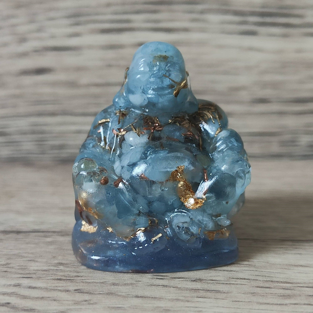 Orgonite bouddha aigue marine