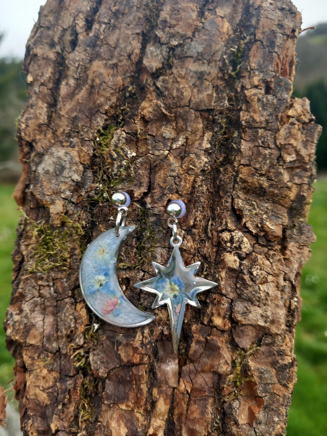 Boucles d'oreilles céleste