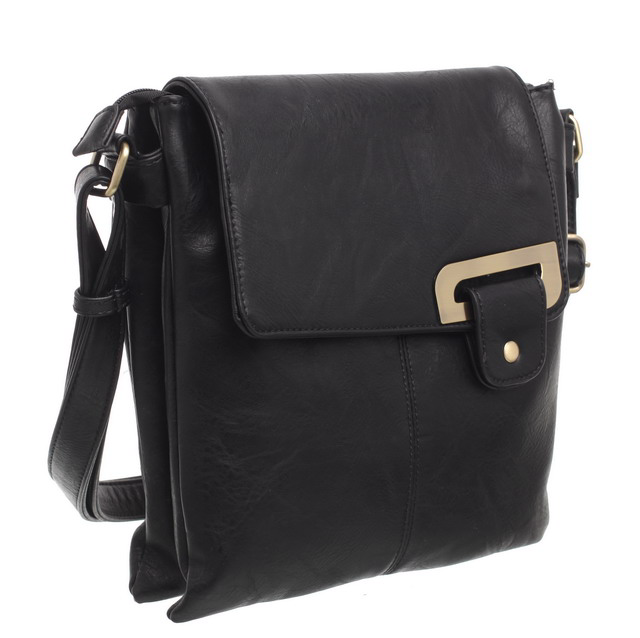 Bessie London Black Classic Cross Body Bag