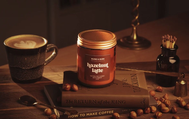 Blend and burn Hazlenut latte