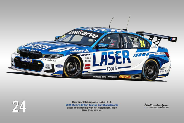 C241002 BMW 330e BTCC 24 WSR #24 HILL CHAMPION Donington Park