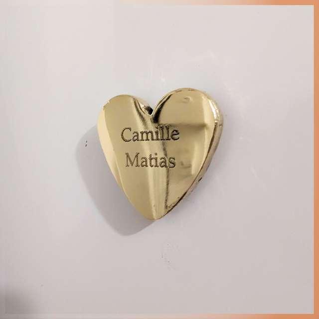 Coeur aimanté personnalisé