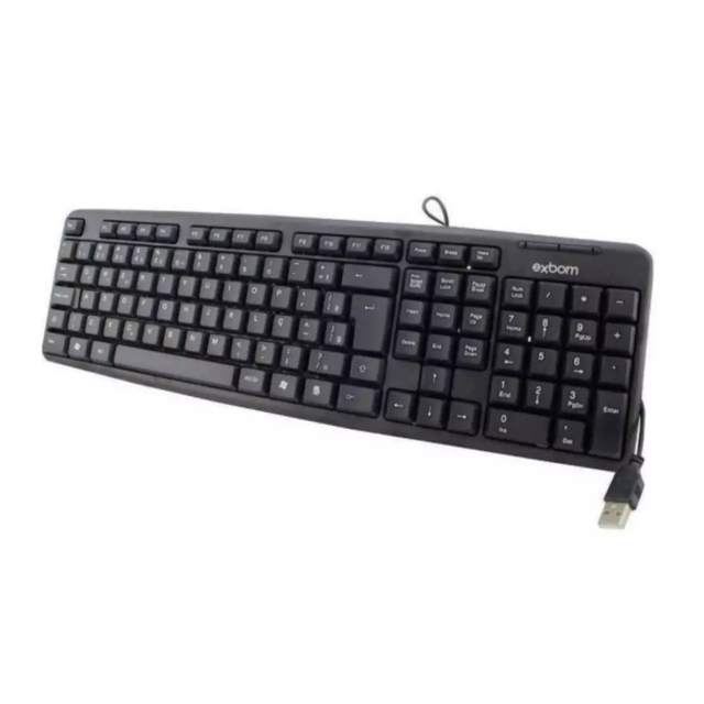 Teclado Usb Abnt2 Padrão Brasileiro Super Macio Notebook Pc kapbom