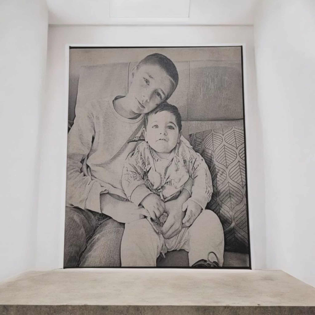 PORTRAIT TOILE NOIR ET BLANC A4