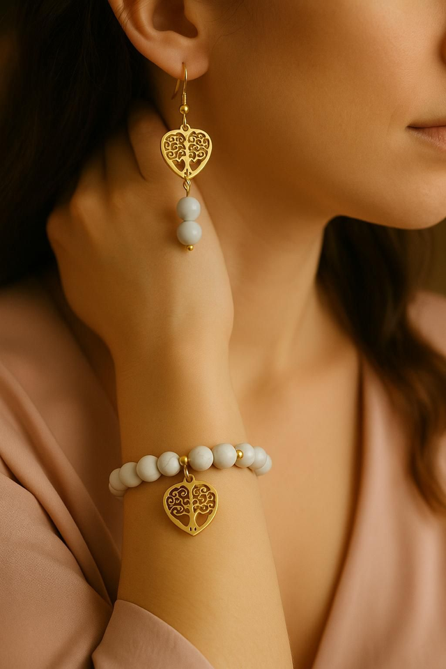 Coffret Howlite Cœur – Douceur & Harmonie