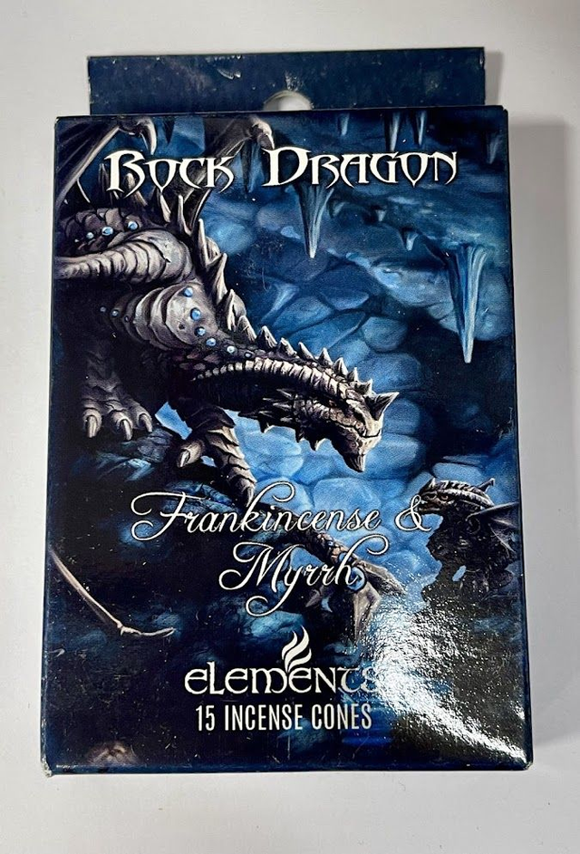 Elements Incense Cones - Rock Dragon (Frankincense &amp; Myrrh)
