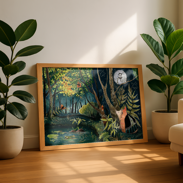 Hedgehog's Midnight Garden | Print