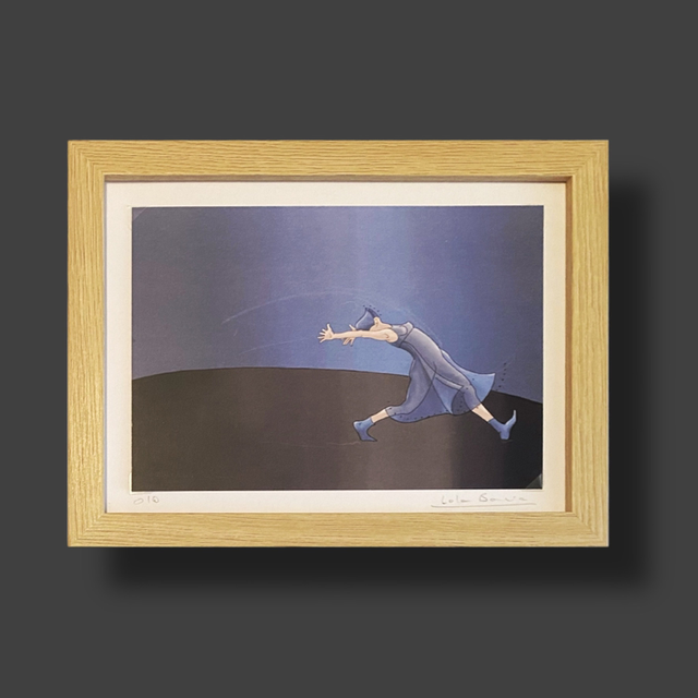 Ilustración Bailarina azul 4