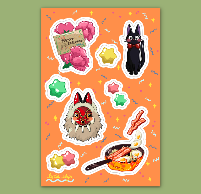 Ghibli 2 - planche de stickers