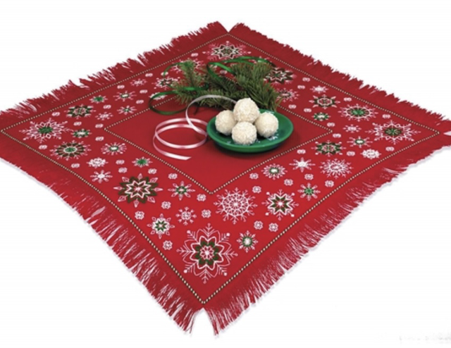 RIOLIS Winter Patterns Table Topper Counted Cross Stitch Kit