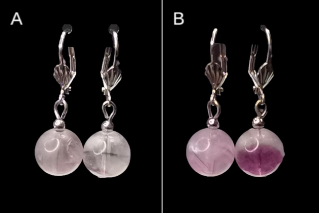 Boucles d&#039;oreilles fluorite 
