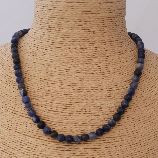 Sodalite - Collier Classique en Pierres Naturelles
