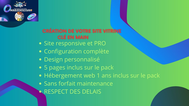 Création de votre site vitrine clé en main