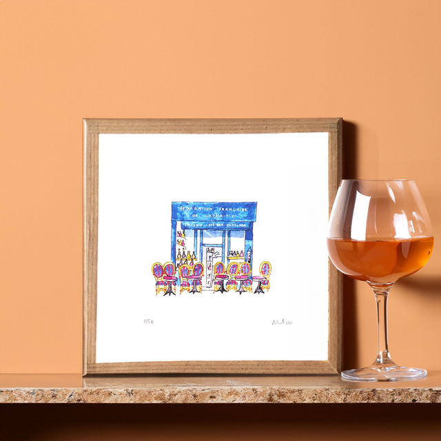 French Apéritif Federation Art Print – Parisian Bistro Decor &amp; Apéro Gift