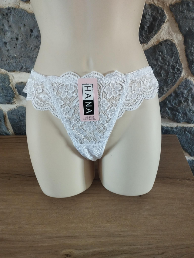 Tanga blanc 