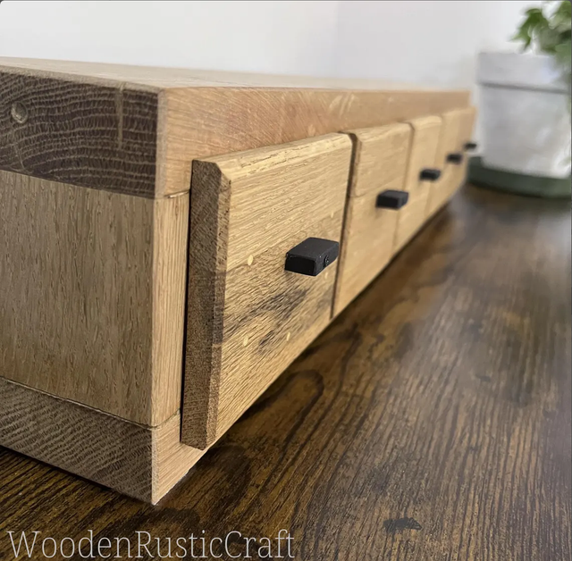 Handmade Reclaimed Oak 5-Drawer Chest