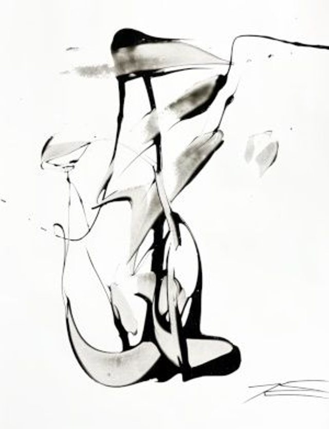 Oeuvre sur papier - Grâce de Geisha - 50x65cm