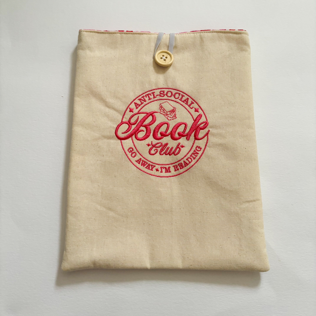 Anti social book club book sleeve