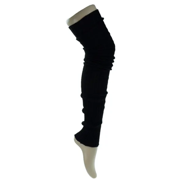 Black Leg Warmers 89cm (No stirrup) 