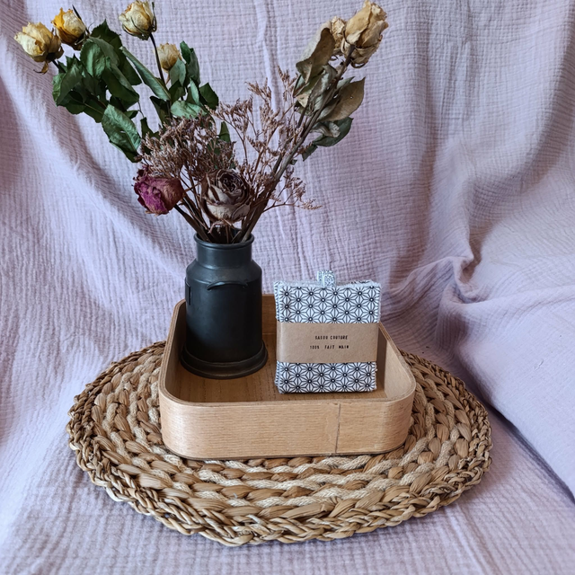 5 Cotons Lavables Étoiles Gris