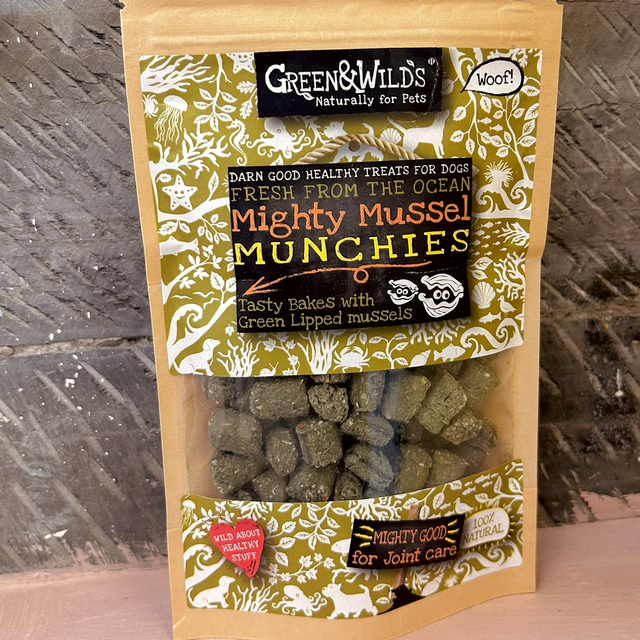 Green &amp; Wild&#039;s Mighty Mussel Munchies 130g