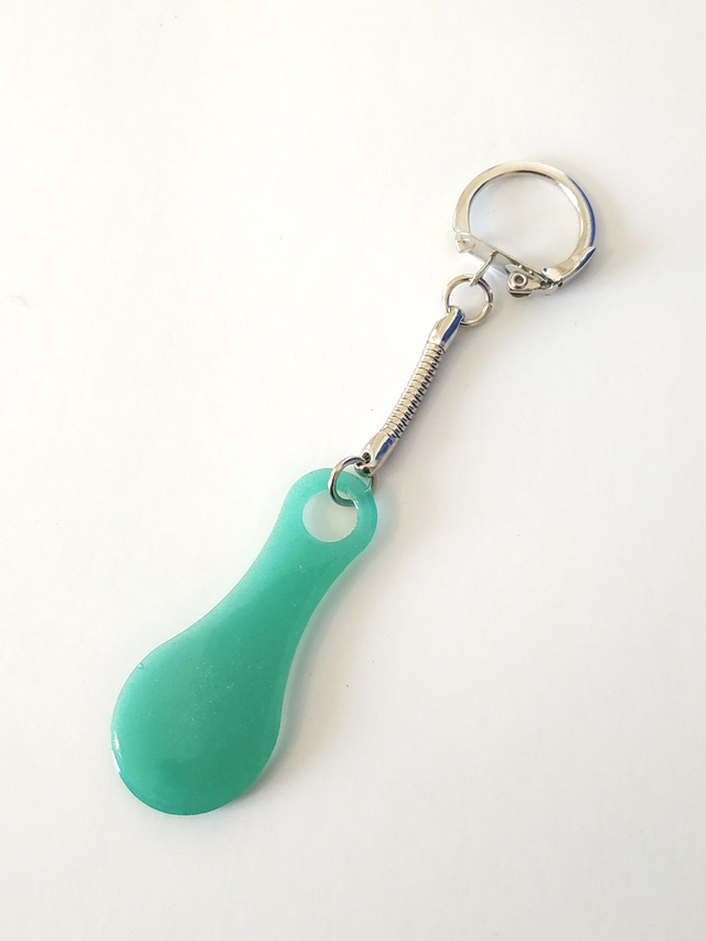 Porte-clés jeton de caddie vert clair