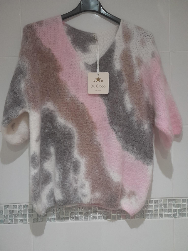 Pull 3/4 rose dégradé bycoco 