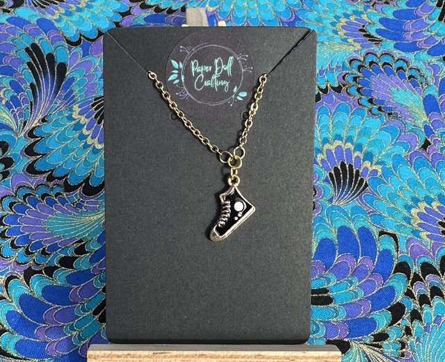 High Top Trainer Necklace on Chain