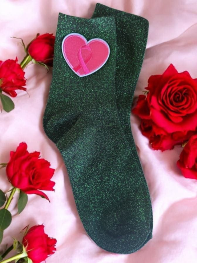 Ma chaussette a Paillettes " coeur "