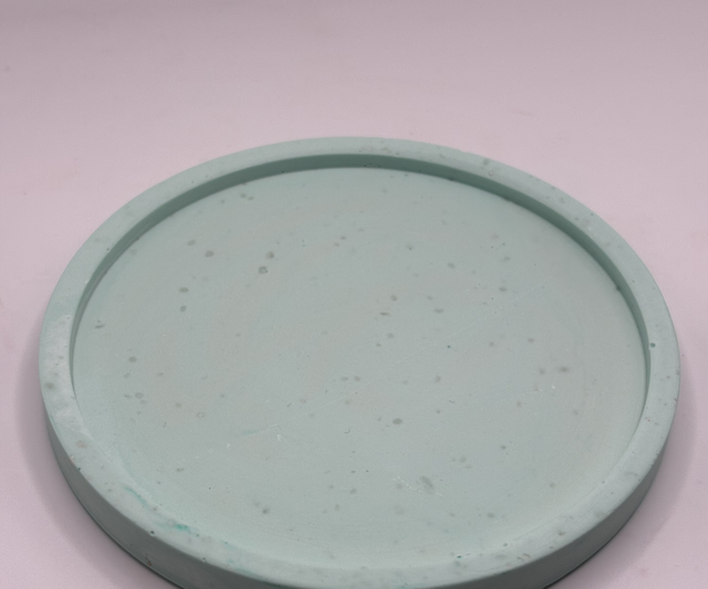 Plateau Rond vert menthe