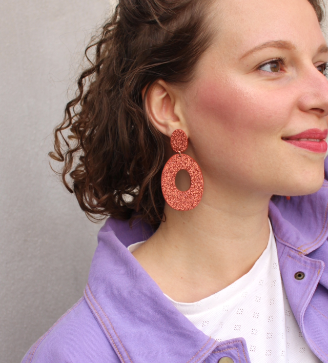 Iris • terracotta pailleté