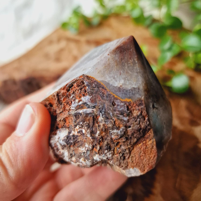 Crazy Lace Agate Part Raw Part Polished Energy Point 304g