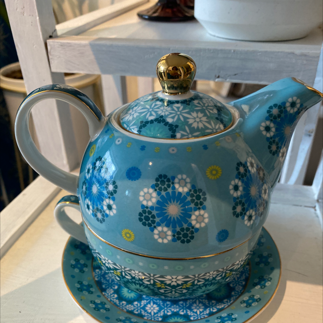 Tea set turquoise