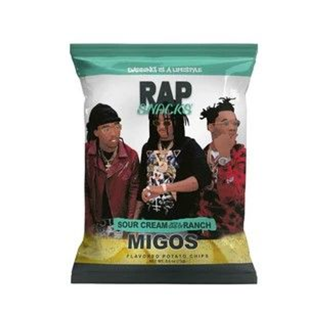 Rap Snacks Chips Migos Sour Cream & Ranch 71g