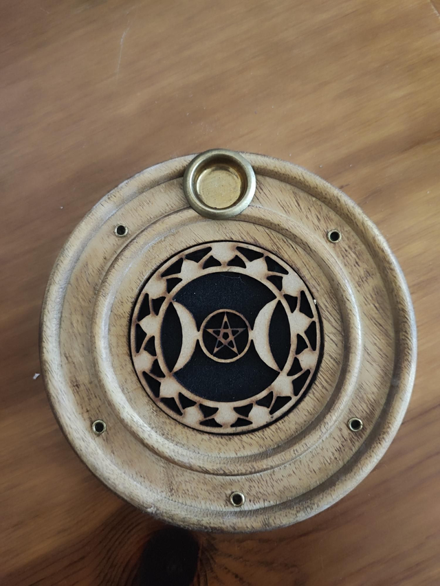 Porte encens bois 
