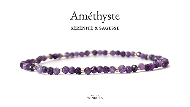 Bracelet | Améthyste - Délicat Intense