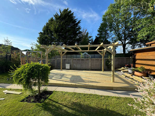 3M X 3M Traditional Timber Pergola 