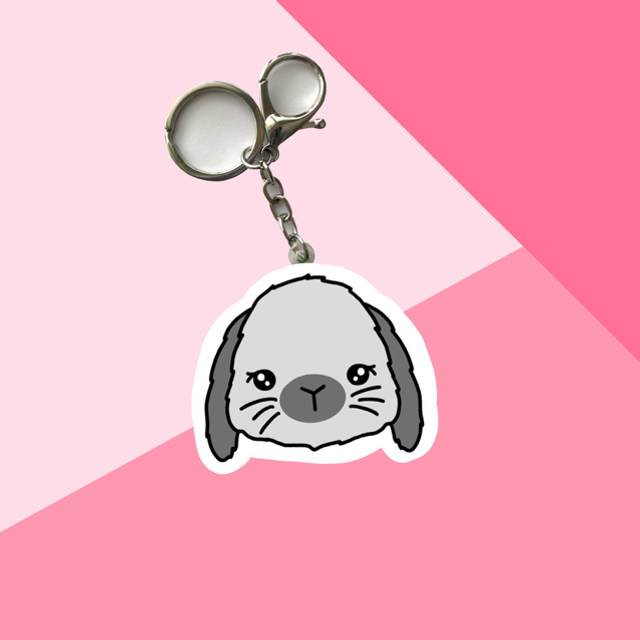 BUNNY keychain - Gray