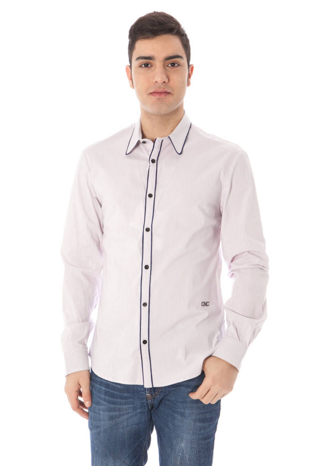 COSTUME NATIONAL CAMICIA MANICHE LUNGHE UOMO ROSA