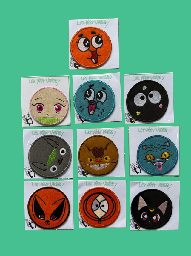 Patch brodé inspiré de Totoro