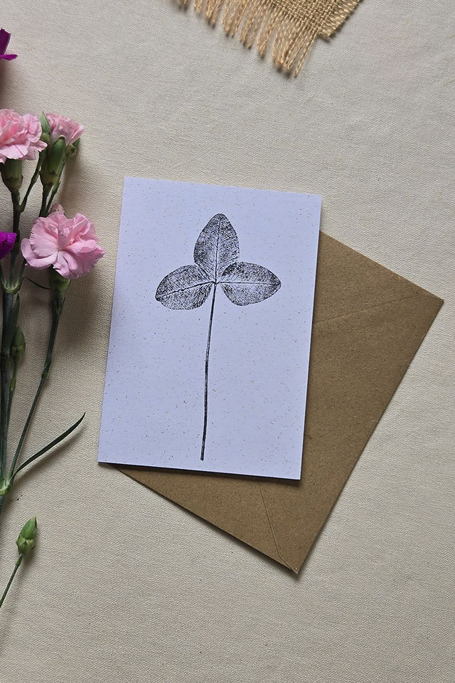 Carte postal - Monotype &quot;Trèfle des prés&quot;