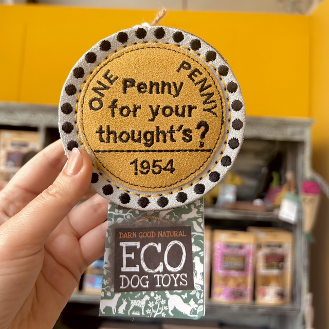 Green &amp; Wild&#039;s Penny for your Thoughts, Eco Dog Toy