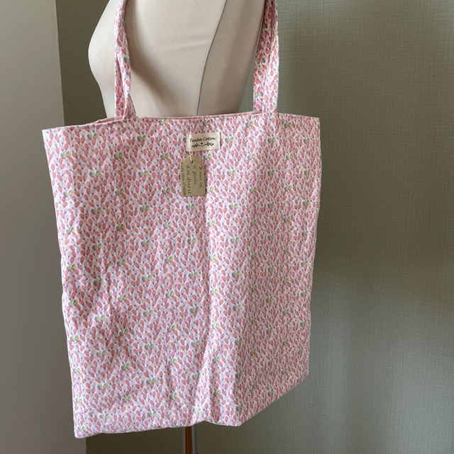 Tote bag rose 