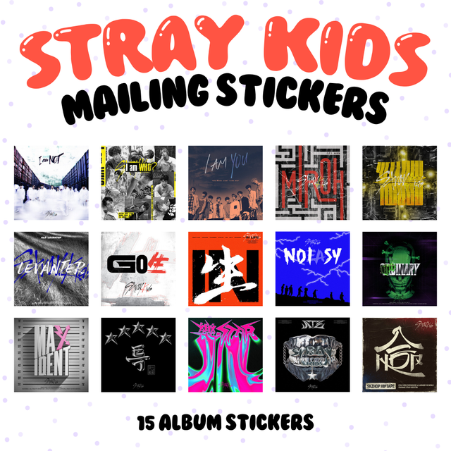 Stray Kids Album Mailing Sticker Set
