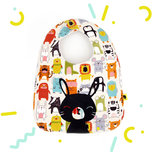 Bavoir de naissance ZOO