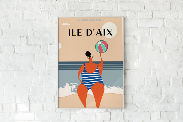 Affiche Ile d&#039;Aix