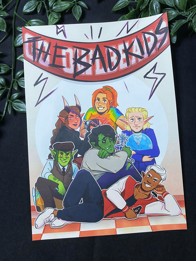 Fantasy High's The Bad Kids [Dimension 20] A4 Print